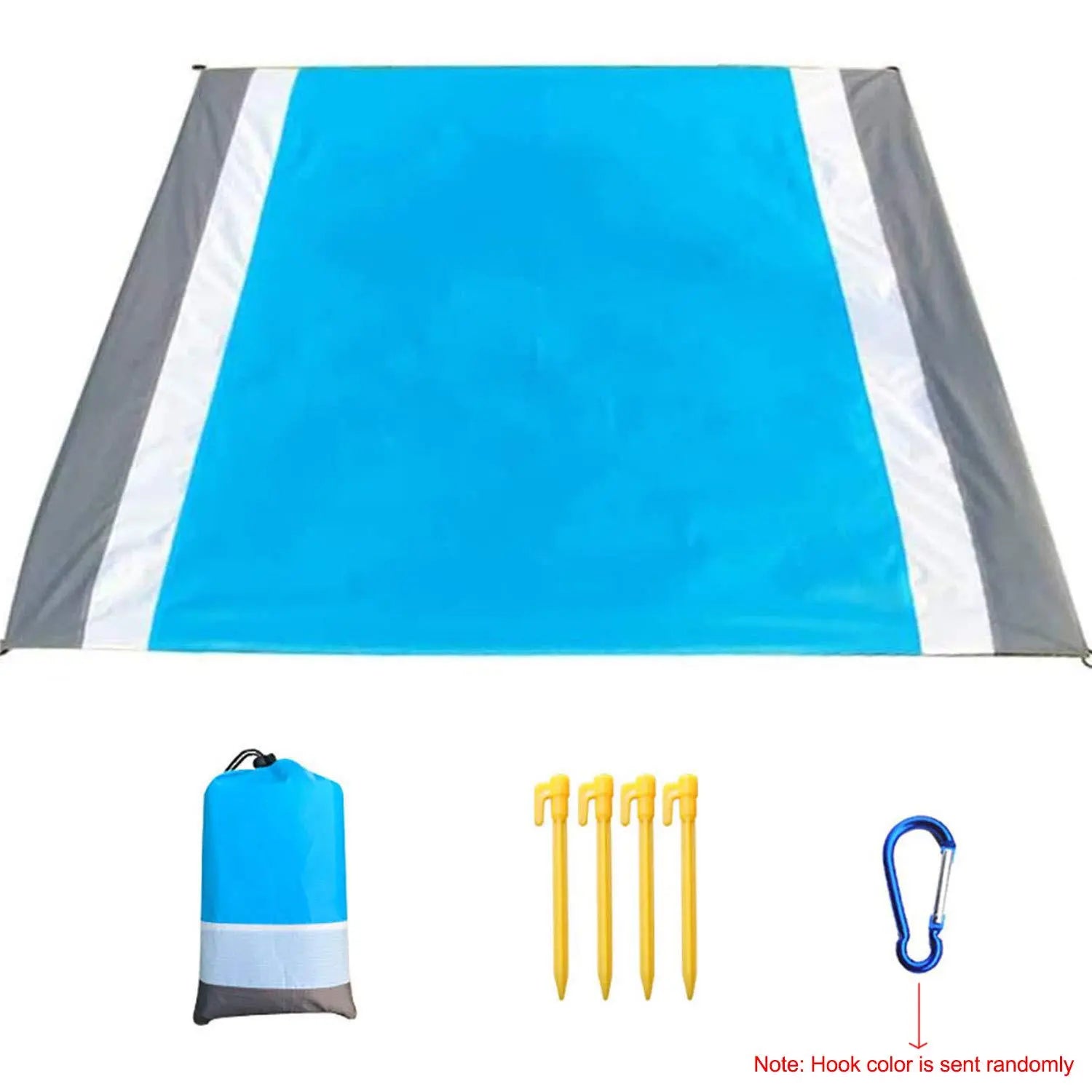 Portable Beach Picnic Mat, Waterproof Nylon Sand Pad, Outdoor Camping, Bicycle Travel, Summer Gift, Back-To-School Season