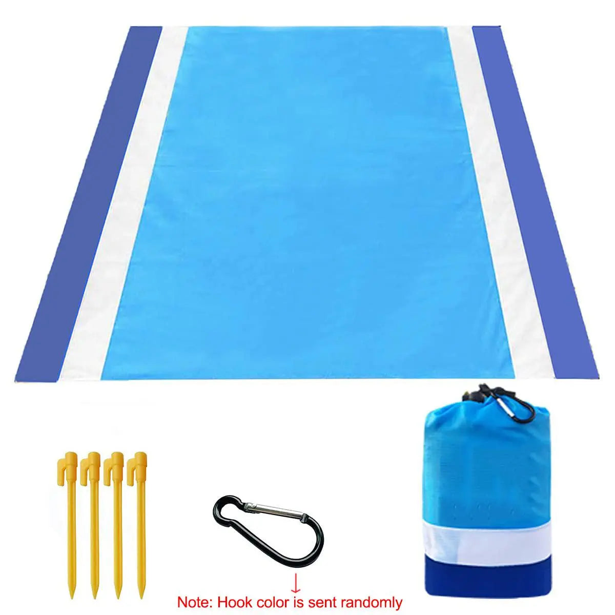 Portable Beach Picnic Mat, Waterproof Nylon Sand Pad, Outdoor Camping, Bicycle Travel, Summer Gift, Back-To-School Season