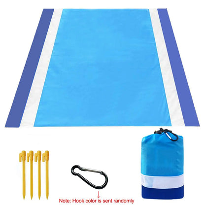 Portable Beach Picnic Mat, Waterproof Nylon Sand Pad, Outdoor Camping, Bicycle Travel, Summer Gift, Back-To-School Season